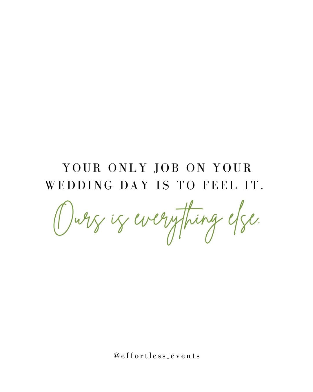 Post 9 by Effortless Events on Instagram (image)