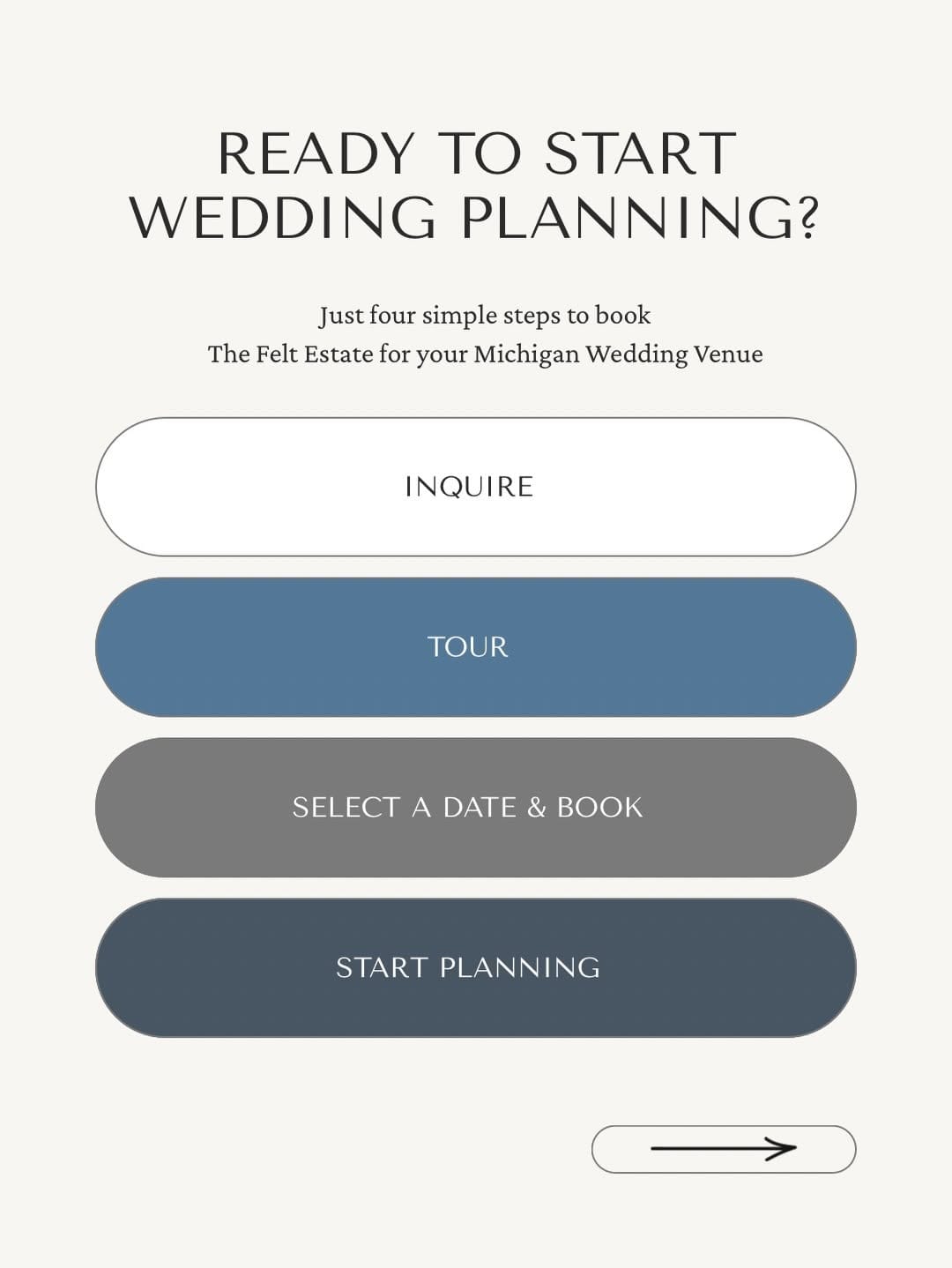 Post 1 by The Felt Estate | Michigan Wedding Venue on Instagram (carousel)