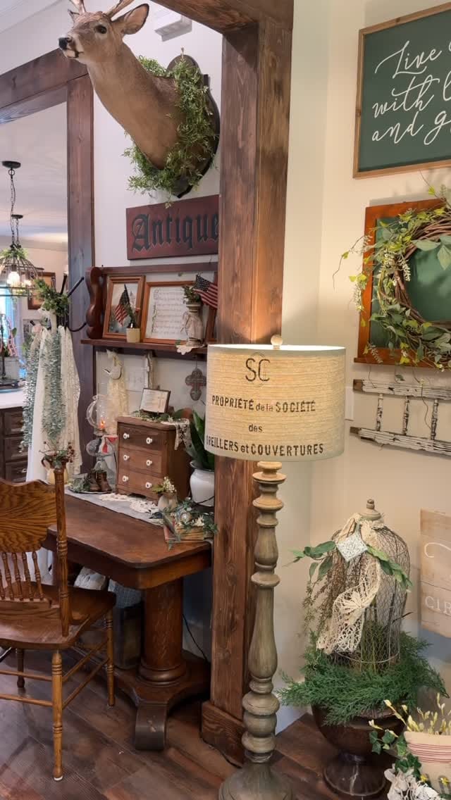 Post 5 by Brooke • Country Farmhouse Style • Vintage Decorating Ideas on Instagram (video)