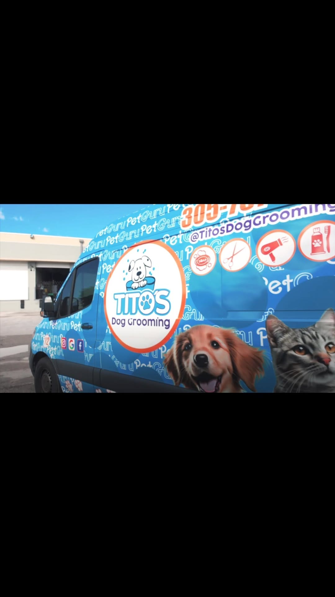 Post 10 by Tito's Dog Grooming on Instagram (video)