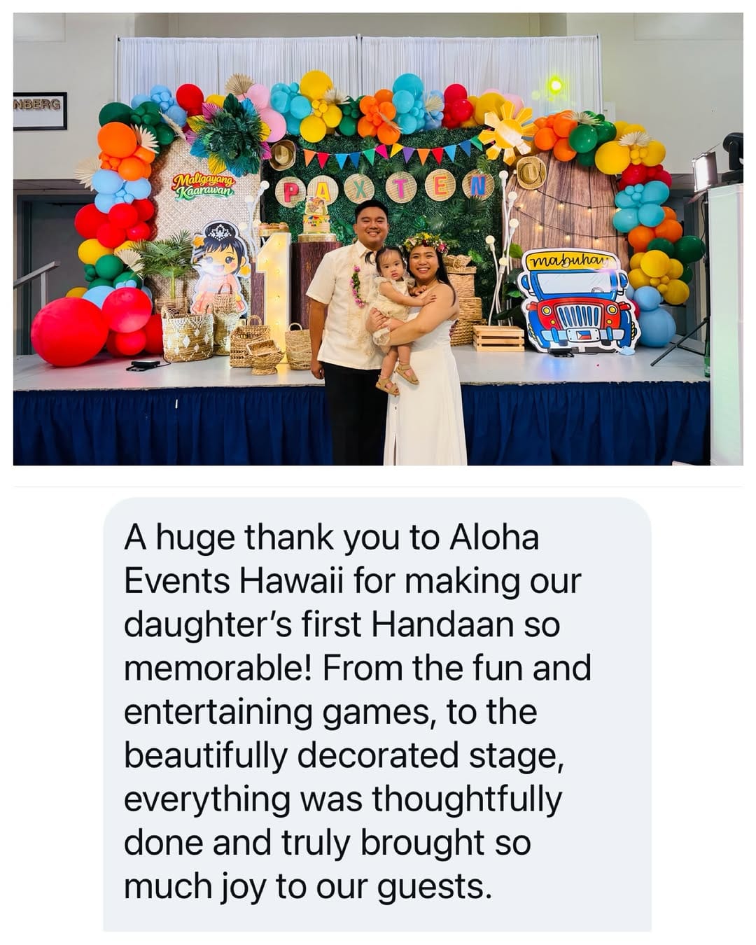 Post 4 by Aloha Events Hawaii LLC by Charlene Dayanara on Instagram (carousel)