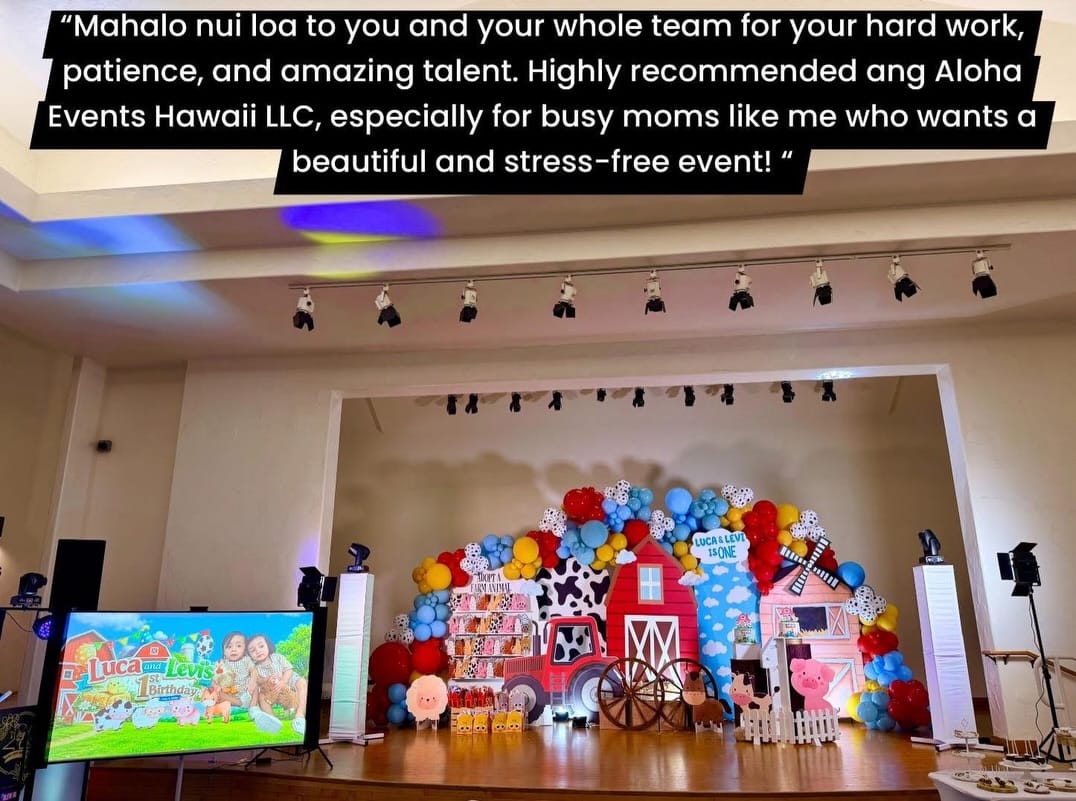 Post 7 by Aloha Events Hawaii LLC by Charlene Dayanara on Instagram (carousel)