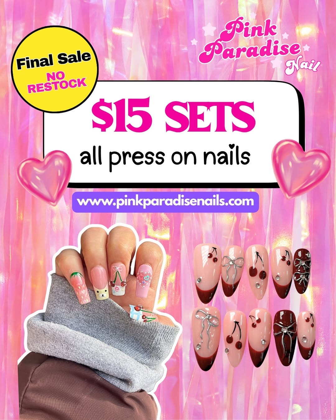 Post 3 by Pink Paradise Nail on Instagram (image)