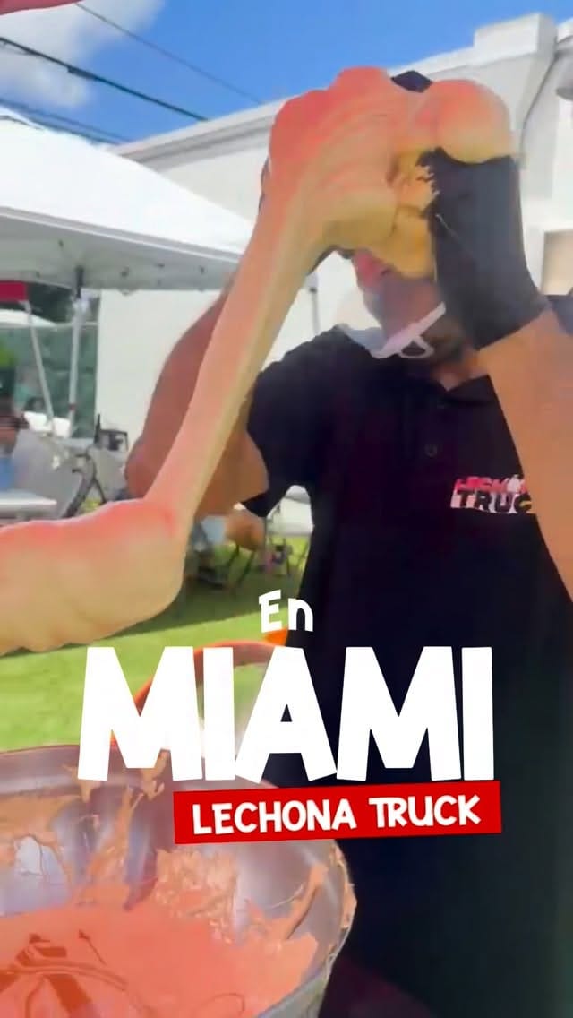 Post 1 by Lechona Truck Miami - Lechona Colombiana on Instagram (video)