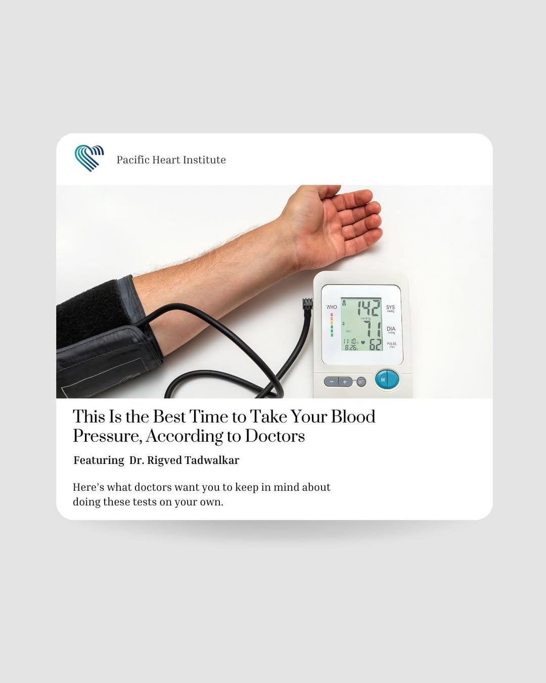 Post 9 by Pacific Heart Institute on Instagram (image)