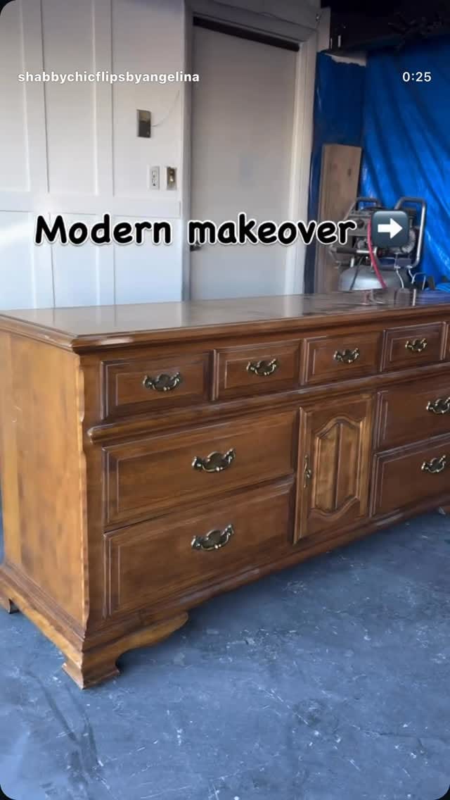 Post 6 by Angelina & Tom | Furniture Refinishing 🖌️ on Instagram (video)