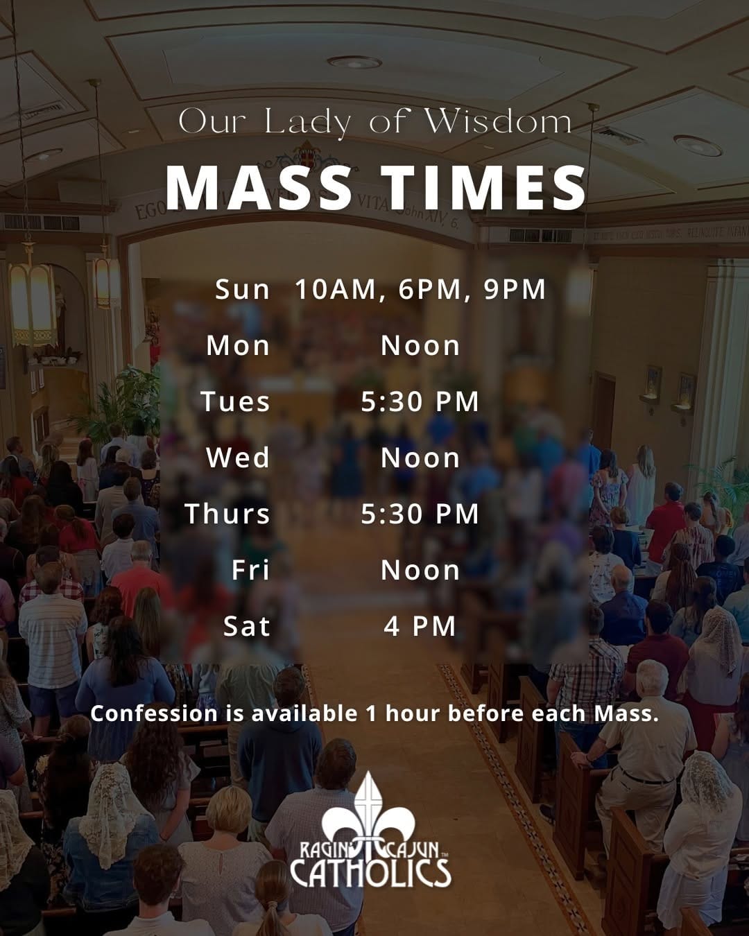 Post 9 by Ragin Cajun Catholics on Instagram (image)