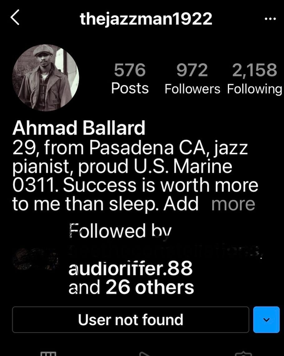 Post 5 by Ahmad Ballard on Instagram (image)