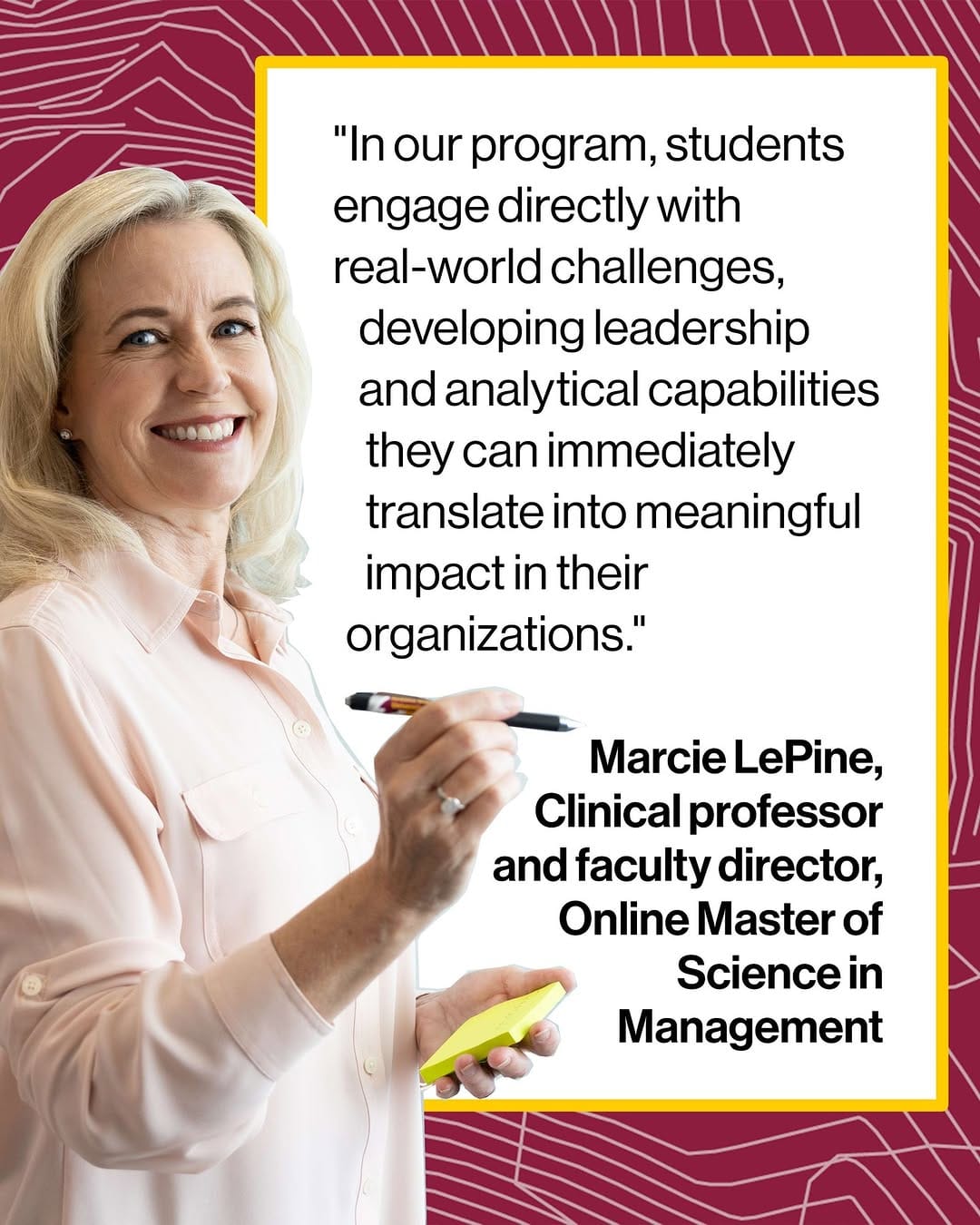 Post 2 by W. P. Carey School of Business on Instagram (carousel)