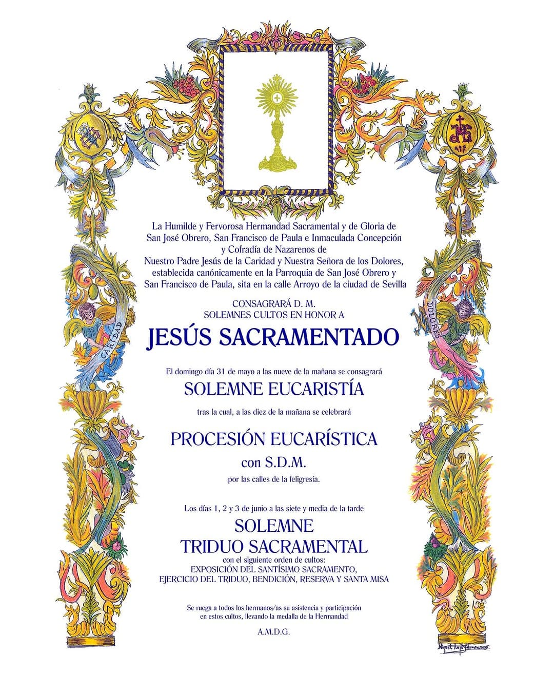 Post 3 by Hermandad de San José Obrero on Instagram (image)