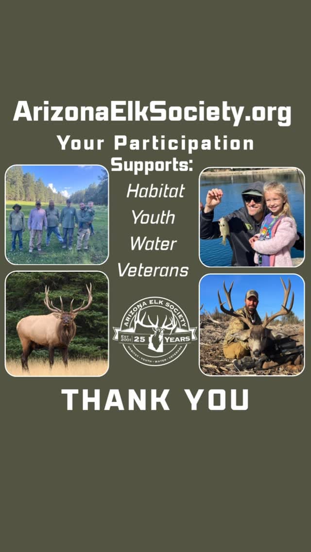 Post 2 by Arizona Elk Society on Instagram (video)