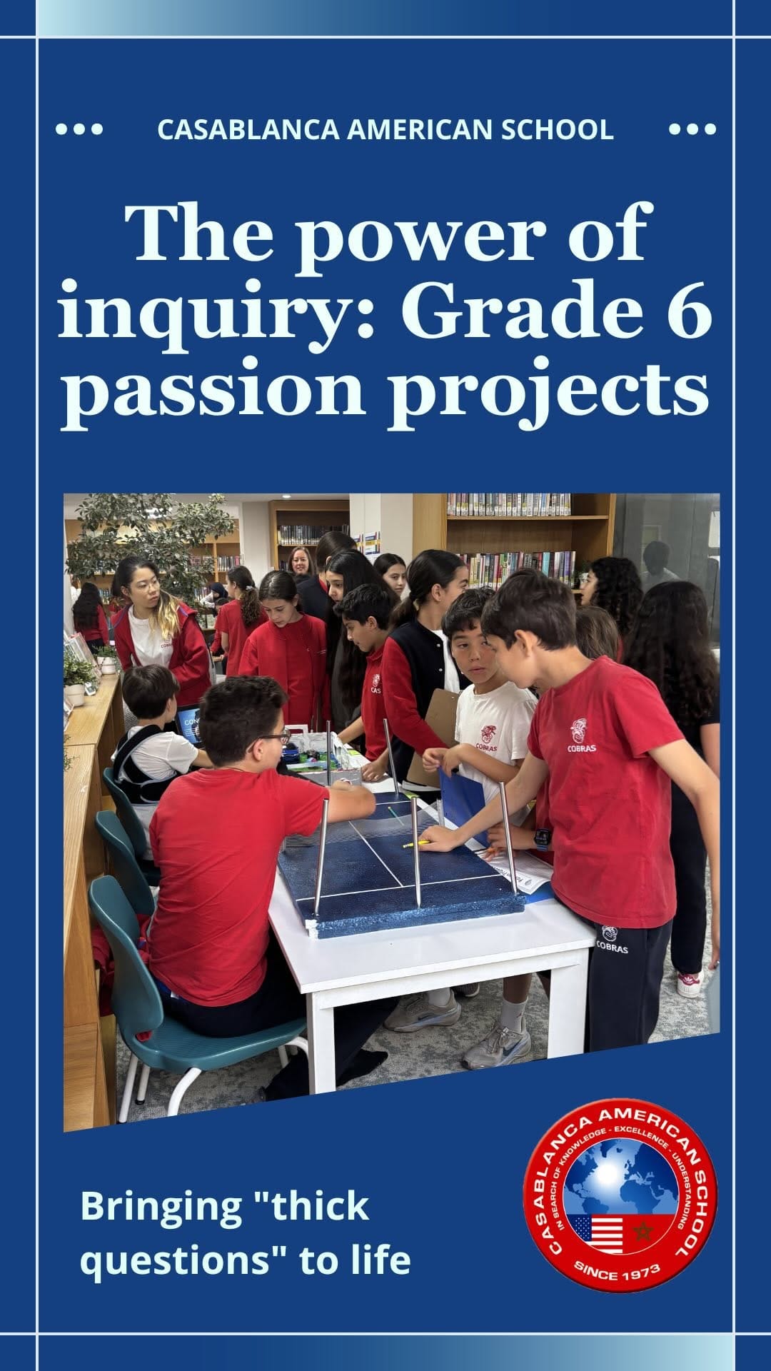 Post 3 by Casablanca American School on Instagram (video)