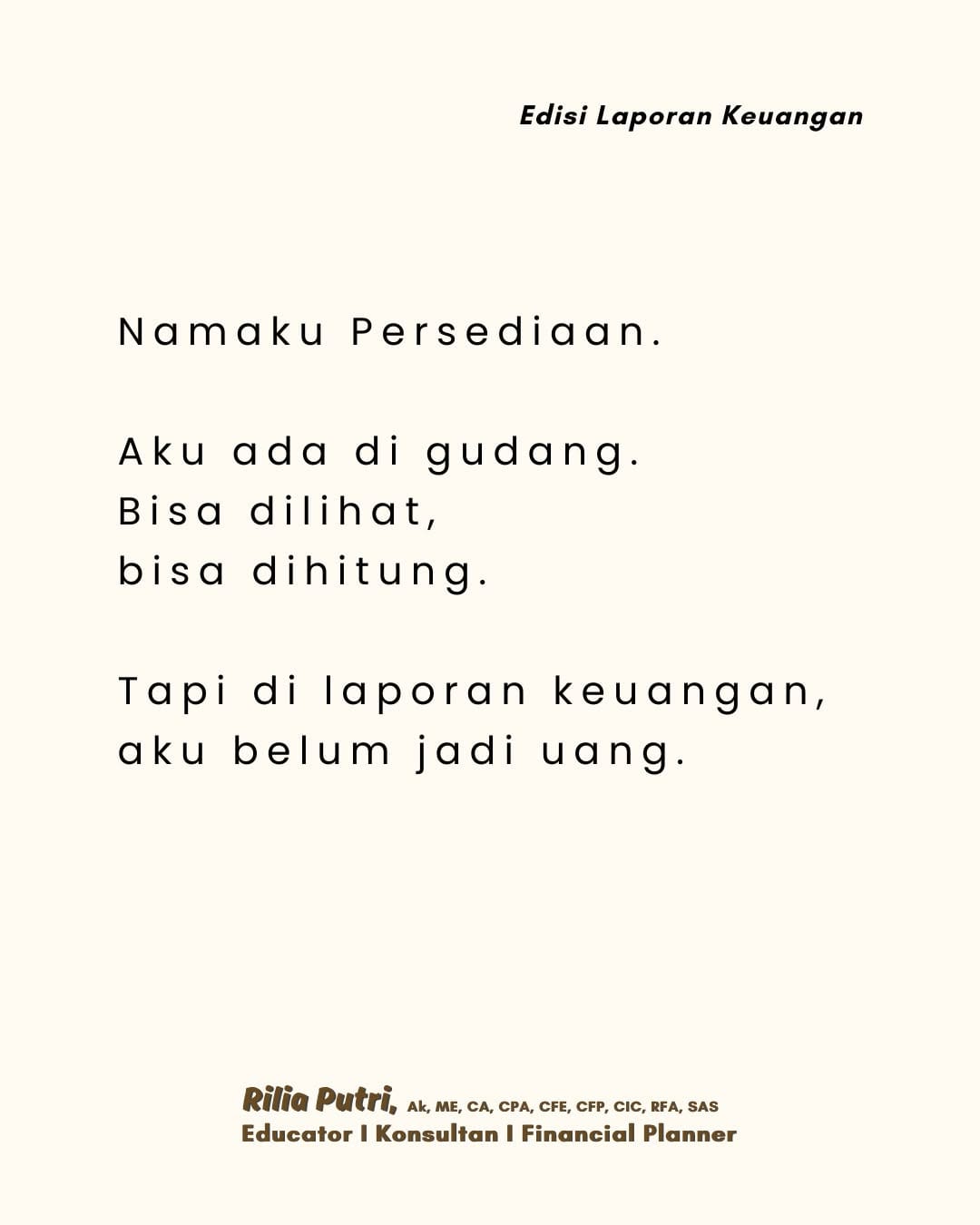 Post 6 by Rilia Putri | Audit, Accounting, Fraud & Finance on Instagram (carousel)