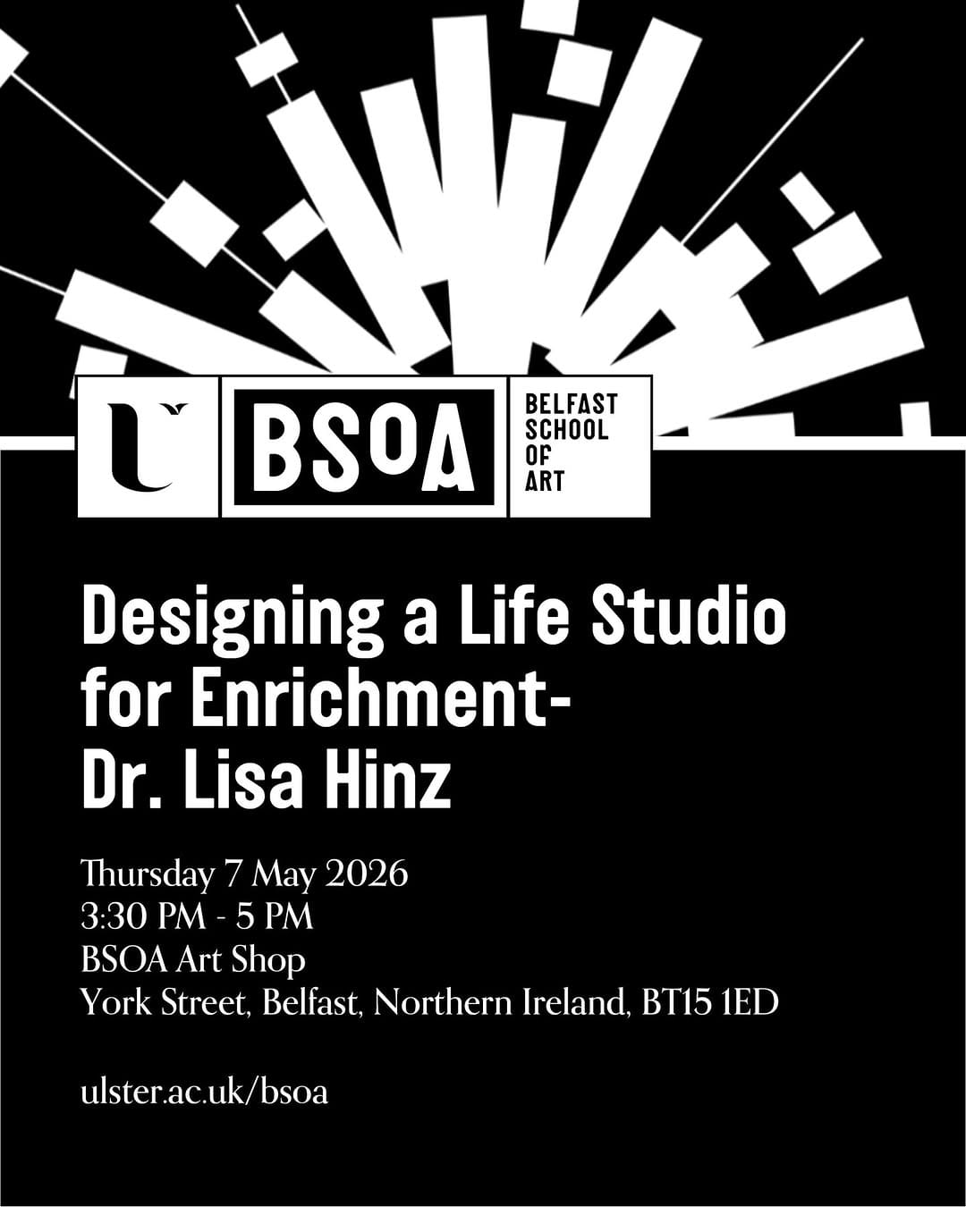 Post 9 by Belfast School of Art on Instagram (image)