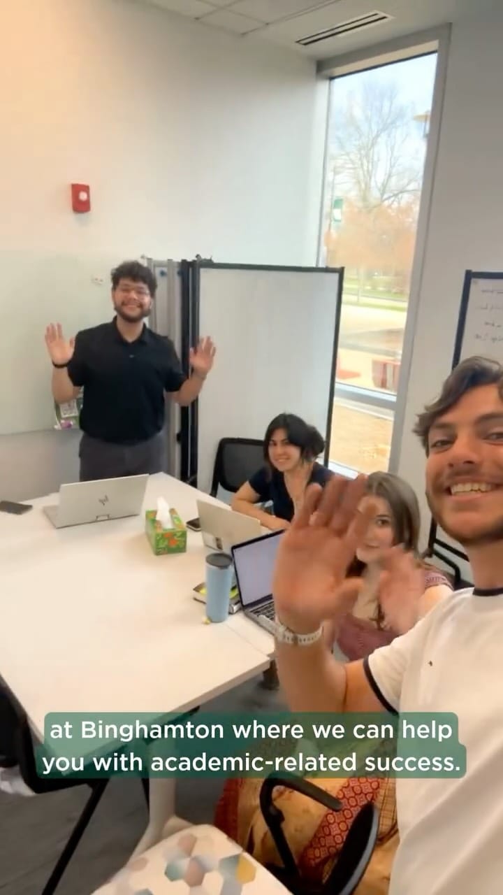 Post 8 by Binghamton Admissions on Instagram (video)