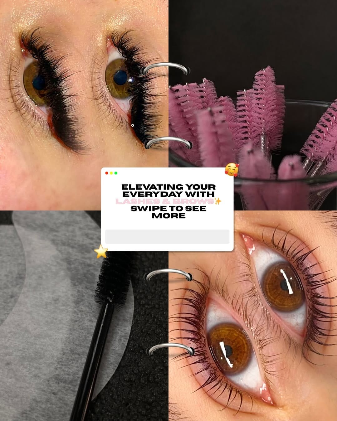 Post 3 by 𝐍𝐡𝐢 | Lash & Brow Lamination Artist | Welling (Kent, UK) on Instagram (carousel)