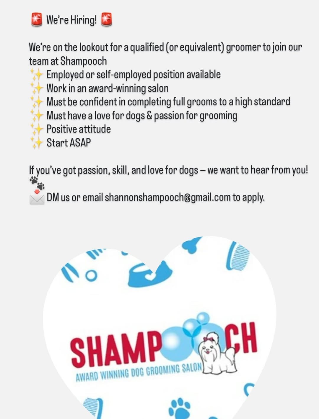 Post 9 by Shampooch Grooming on Instagram (image)