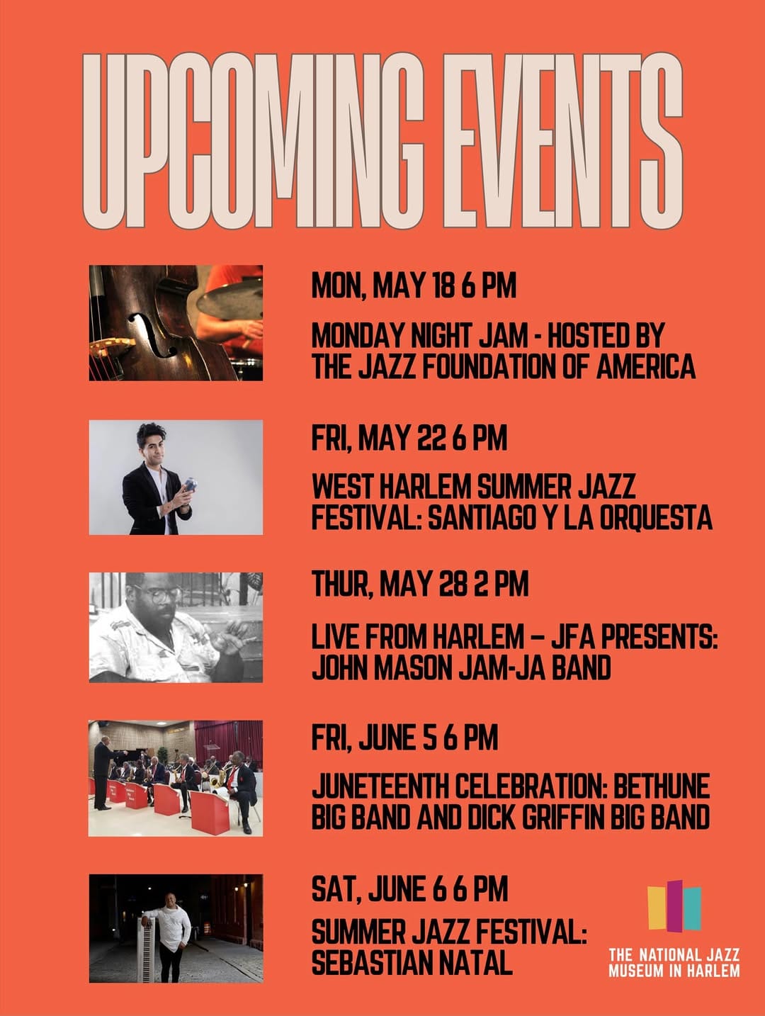 Post 5 by National Jazz Museum in Harlem on Instagram (image)