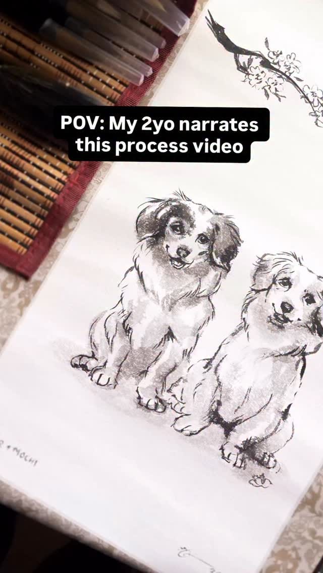 Post 8 by Sheila Chen Art ❂ Pet Portrait Artist on Instagram (video)