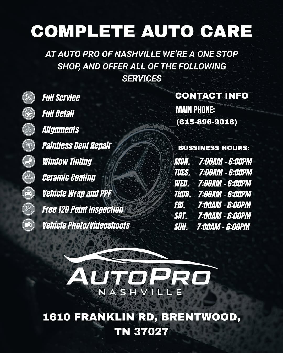 Post 10 by AutoPro of Nashville on Instagram (image)