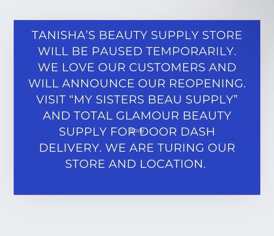 Post 1 by 💇🏾‍♂️Tanisha’s Beauty Supply💇🏾‍♀️ on Instagram (image)