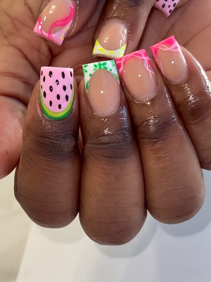 Post 4 by #1 Nail Artist in Broward on Instagram (carousel)