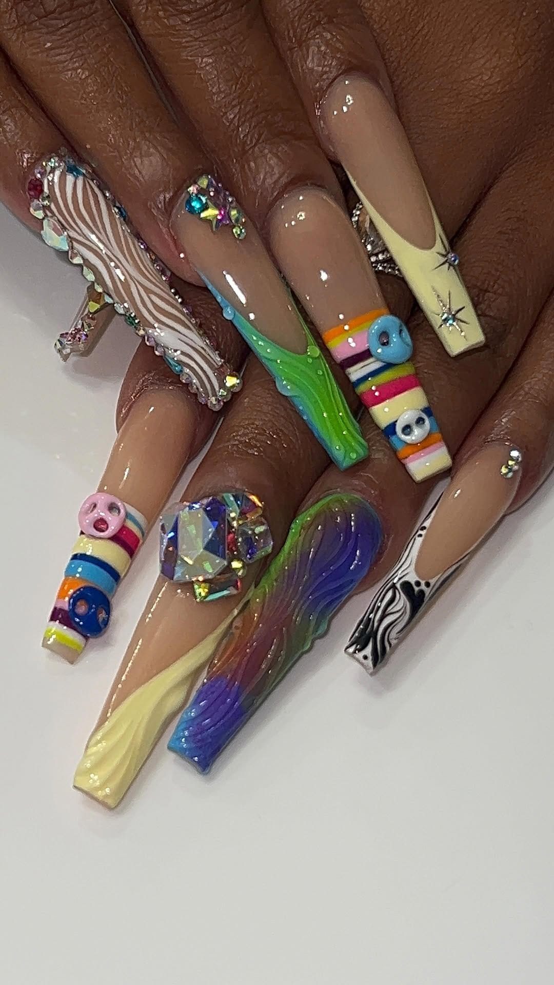 Post 2 by #1 Nail Artist in Broward on Instagram (video)