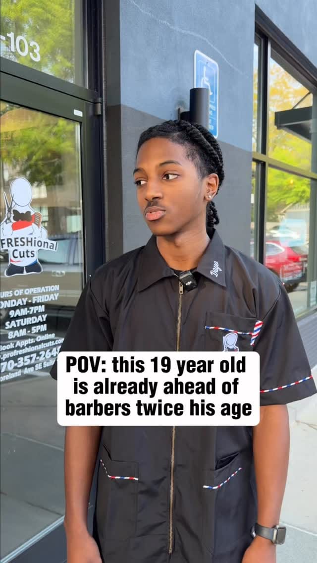 Post 6 by Atlanta Barbershop on Instagram (video)