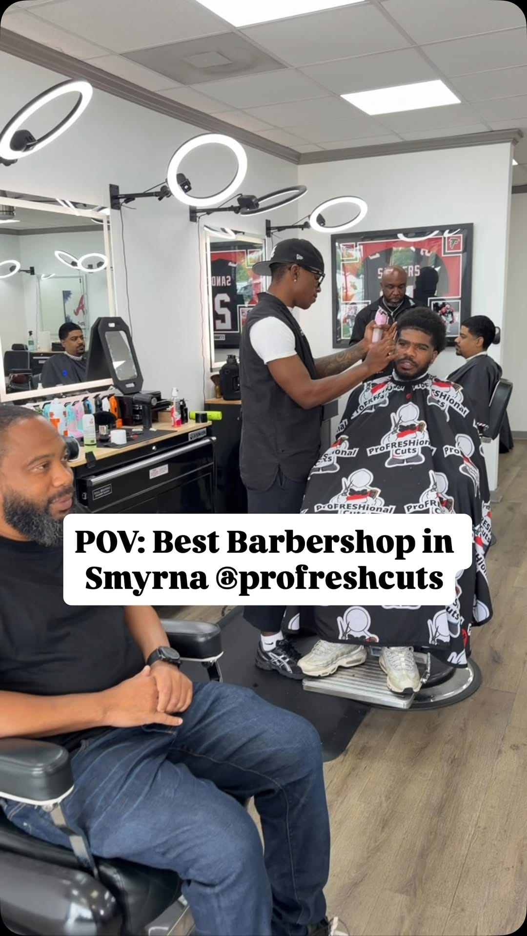 Post 1 by Atlanta Barbershop on Instagram (video)