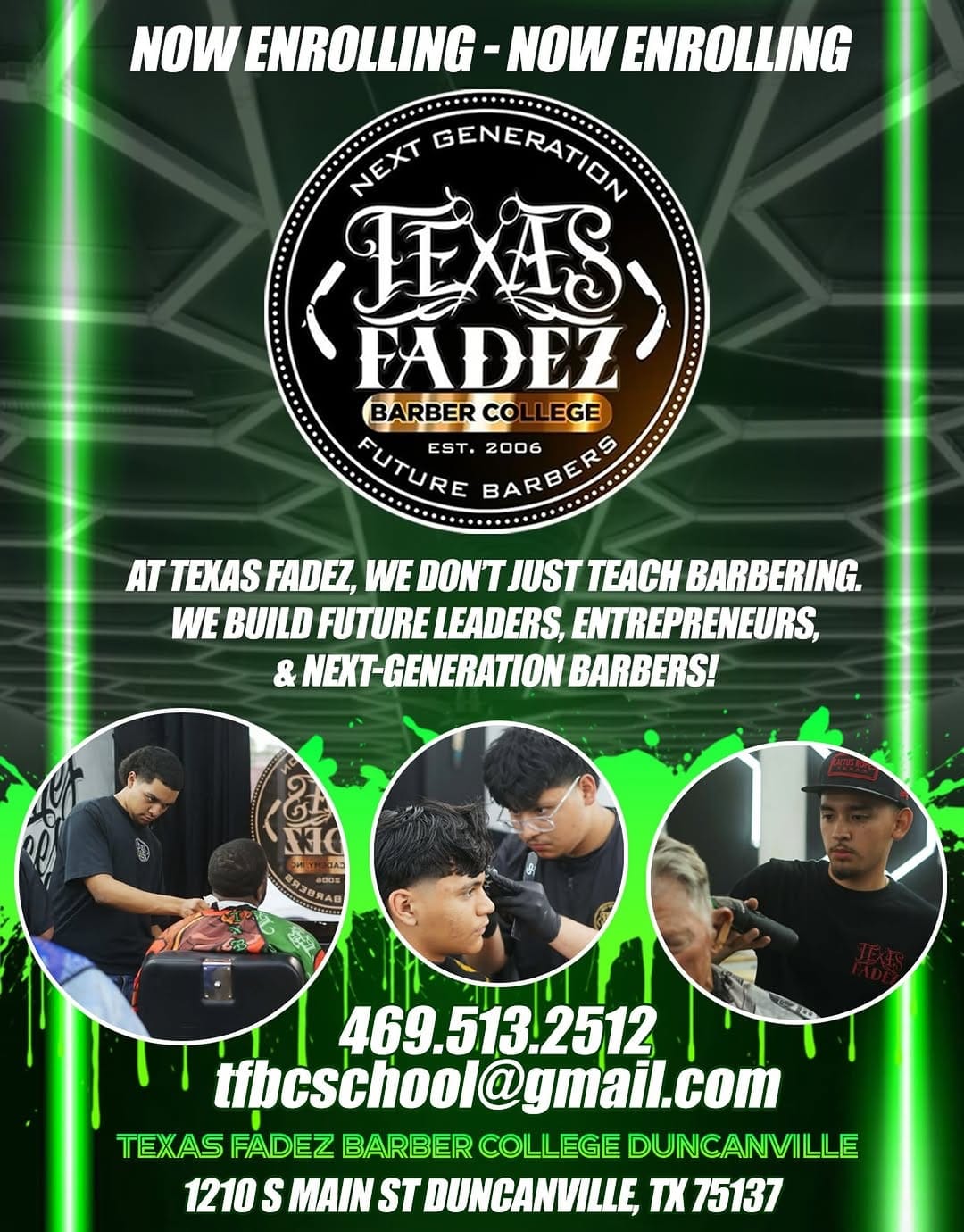 Post 6 by Texas Fadez Barber Academy Inc on Instagram (image)
