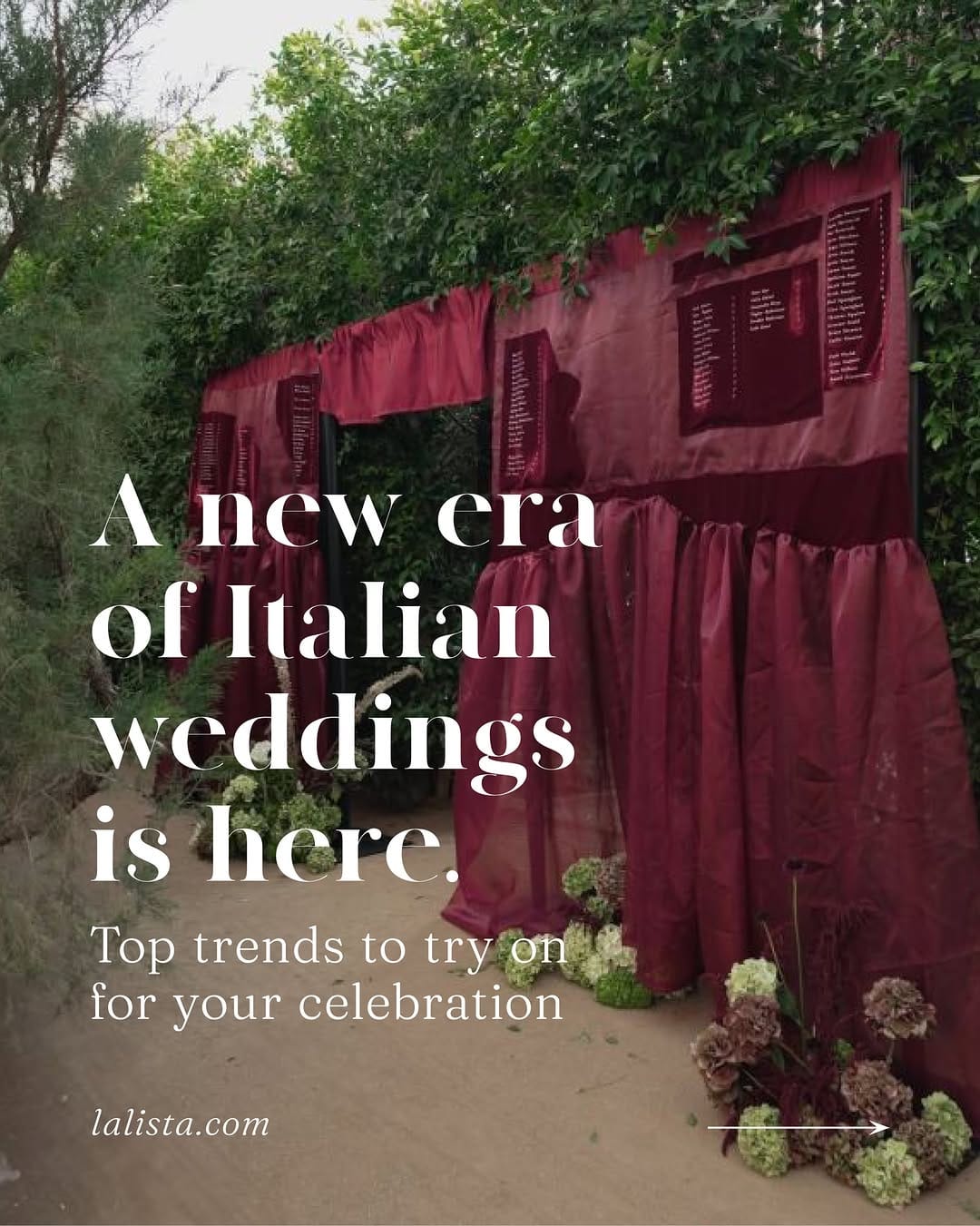 Post 1 by elisabetta white • international wedding planners on Instagram (carousel)