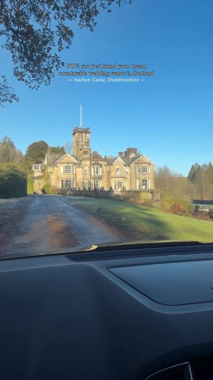 Post 8 by Auchen Castle - Wedding Venue on Instagram (video)