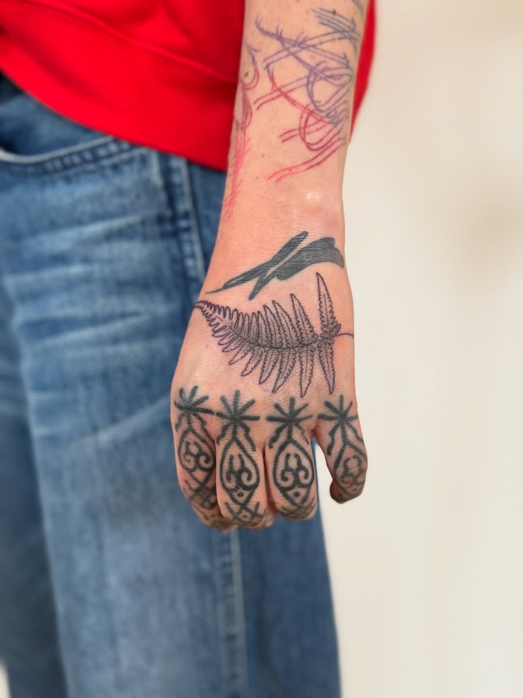 Post 7 by Meg - Hand Poke Tattoos 🏳️‍⚧️🏳️‍🌈 on Instagram (carousel)