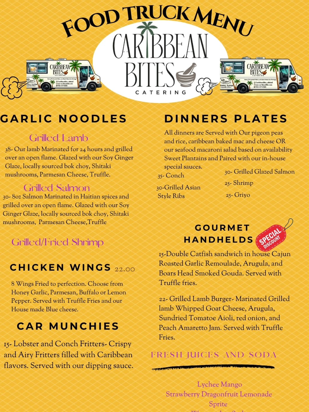Post 1 by Caribbean Bites Catering| Food Truck on Instagram (image)
