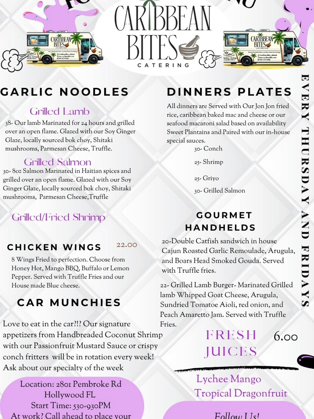 Post 4 by Caribbean Bites Catering| Food Truck on Instagram (image)
