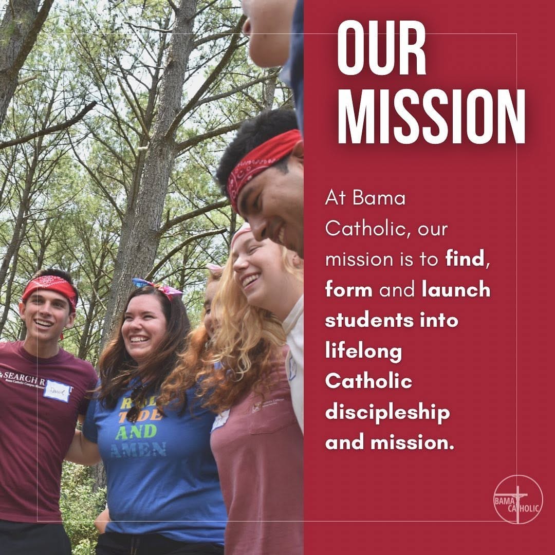 Post 9 by Bama Catholic Student Ministry on Instagram (carousel)