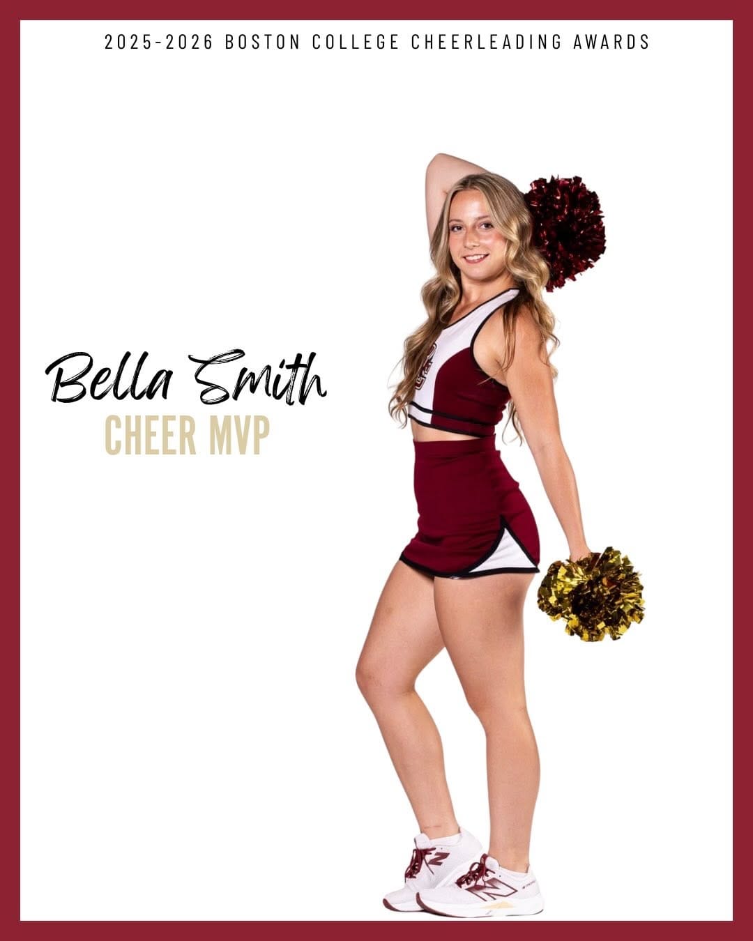 Post 9 by Boston College Co-ed Cheer on Instagram (carousel)