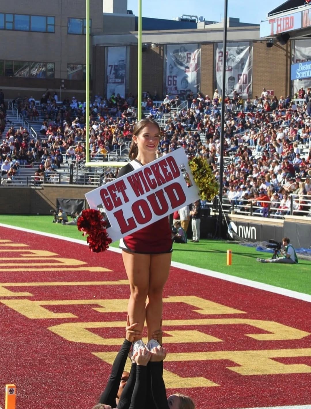 Post 8 by Boston College Co-ed Cheer on Instagram (image)