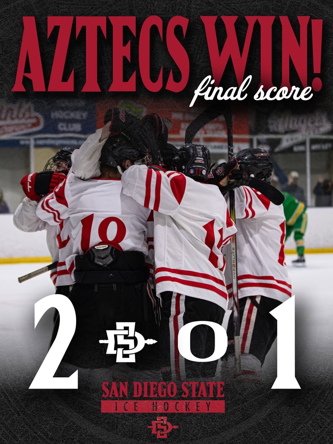 Post 3 by San Diego State Ice Hockey on Instagram (image)