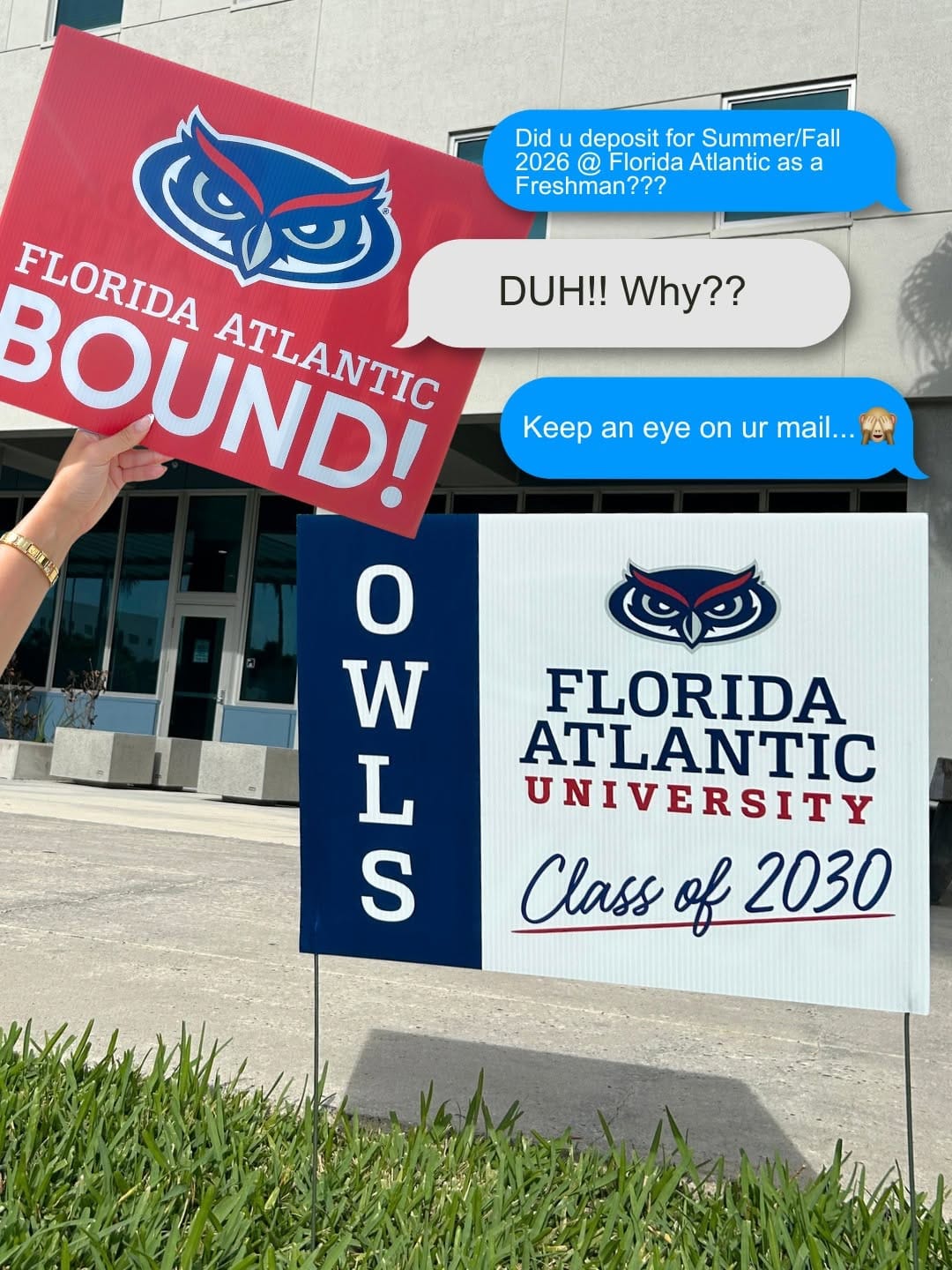 Post 3 by Florida Atlantic Admissions on Instagram (image)