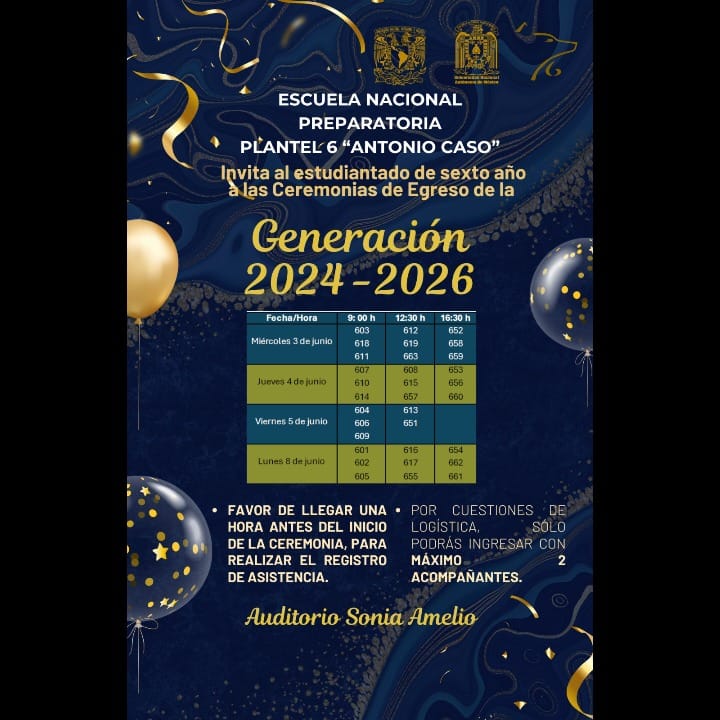 Post 3 by Preparatoria Seis on Instagram (image)