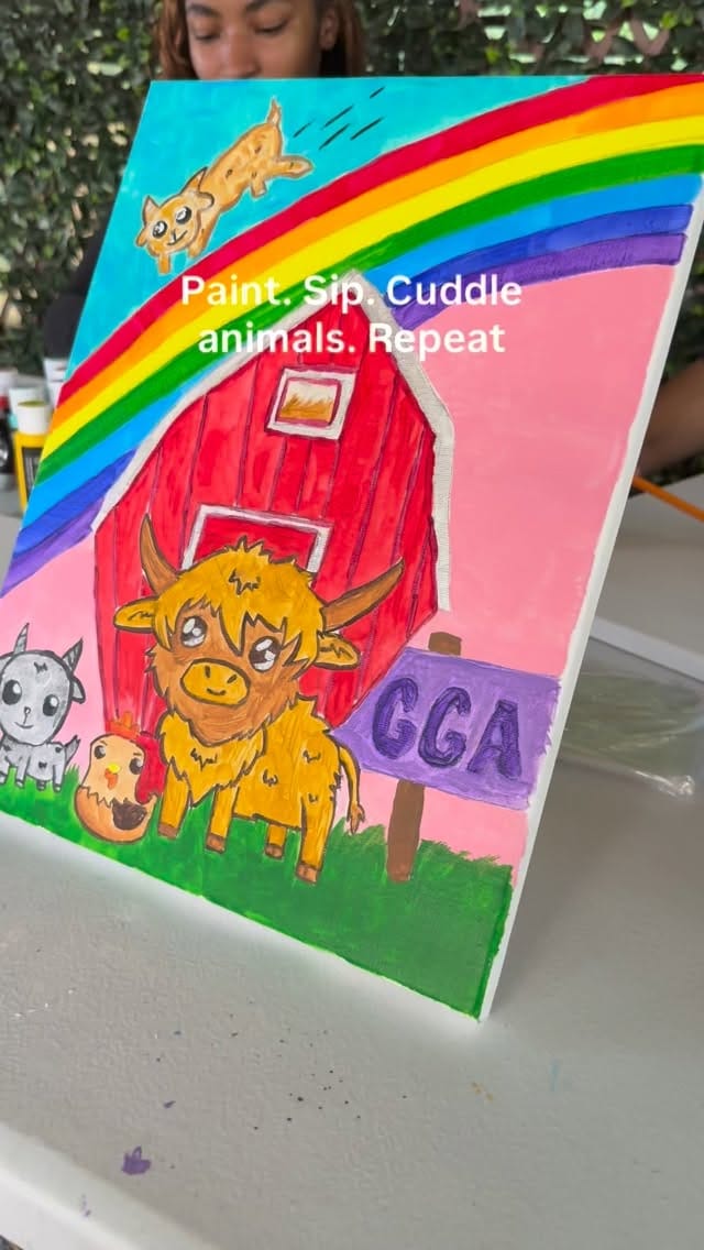 Post 4 by GGA Dwarf Goat Yoga | ATL | Mental Health | Therapeutic Zen Farm on Instagram (video)