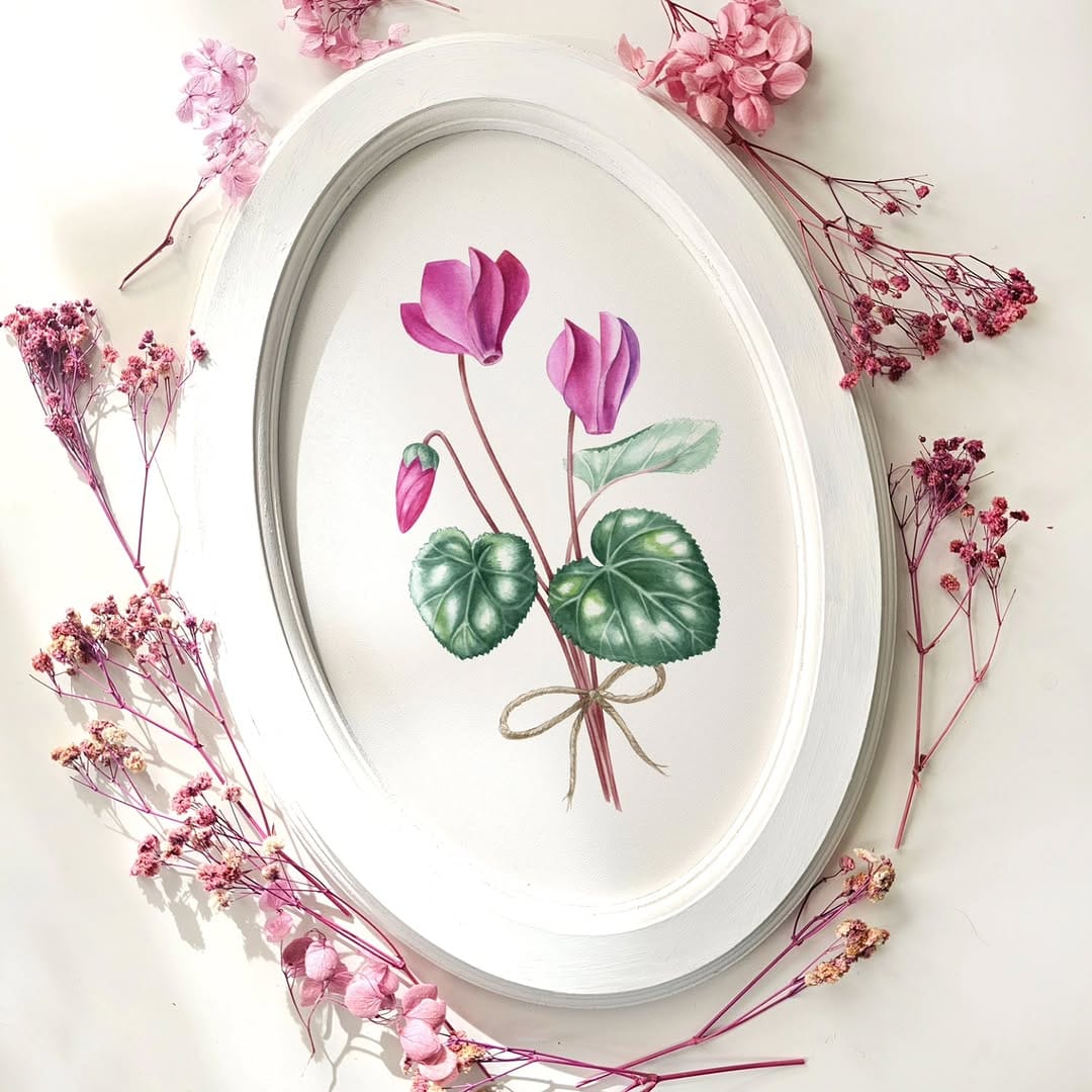 Post 9 by Alla Lanskaya🌿Botanical artist on Instagram (carousel)