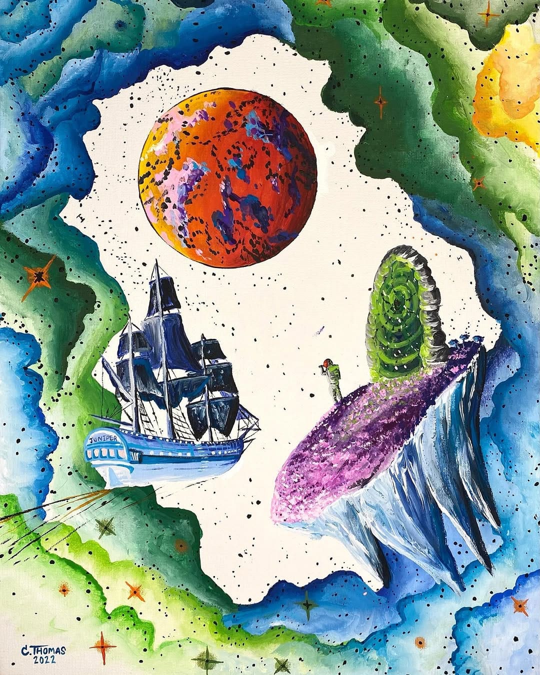 Post 9 by Christopher Thomas | Art on Instagram (carousel)