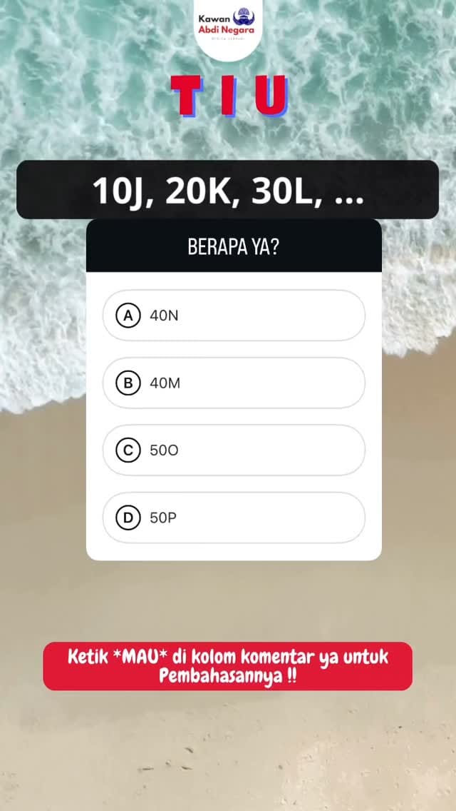 Post 10 by Kawan Abdi Negara | Strategi Lolos CPNS on Instagram (video)