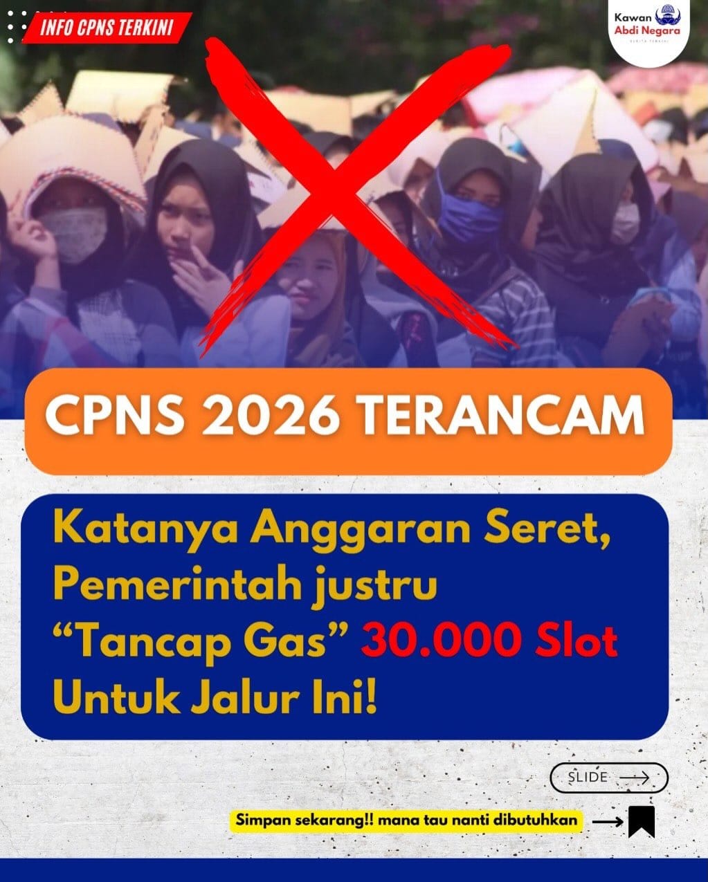 Post 2 by Kawan Abdi Negara | Strategi Lolos CPNS on Instagram (carousel)