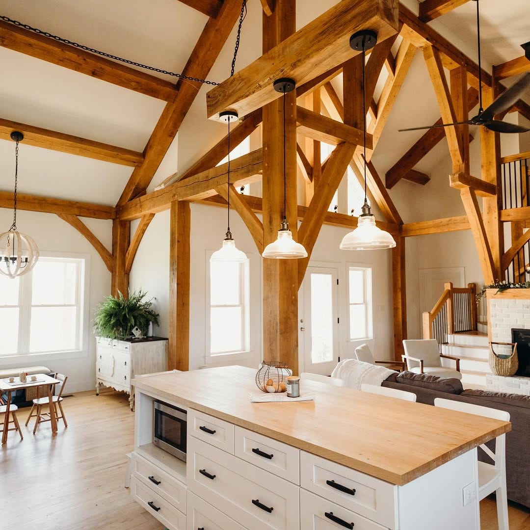 Post 10 by Falling Acorn Timber Frames on Instagram (image)