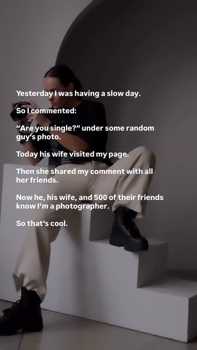 Post 1 by Boston Studio Photographer on Instagram (video)