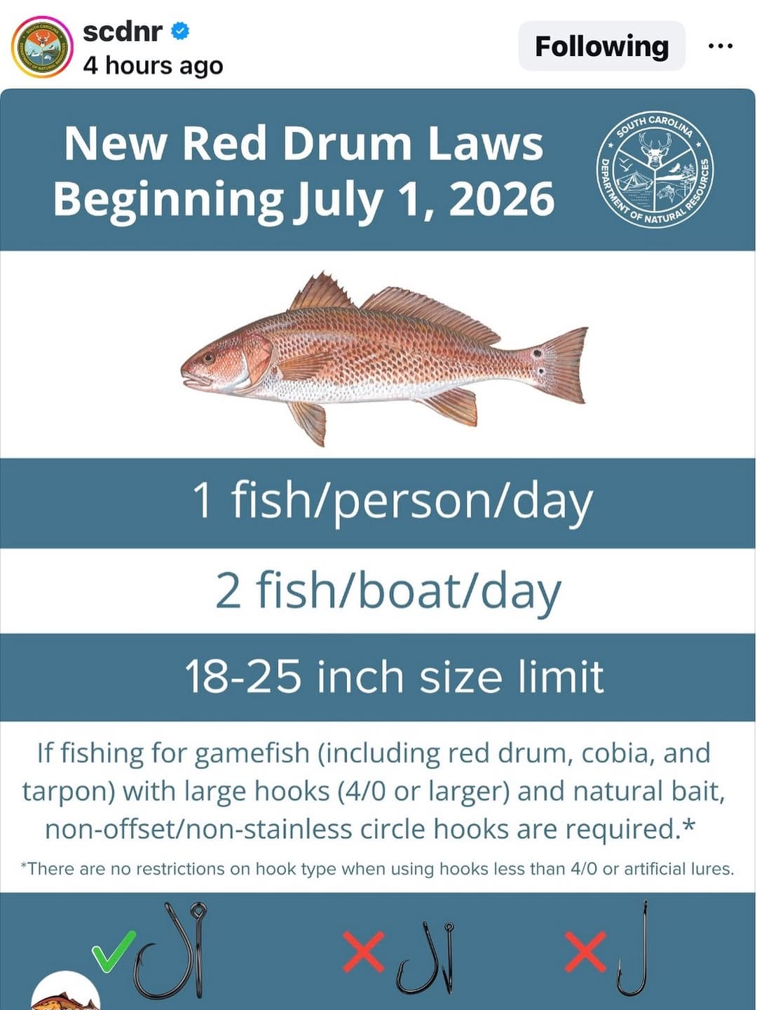 Post 1 by Southeastern Angling on Instagram (image)