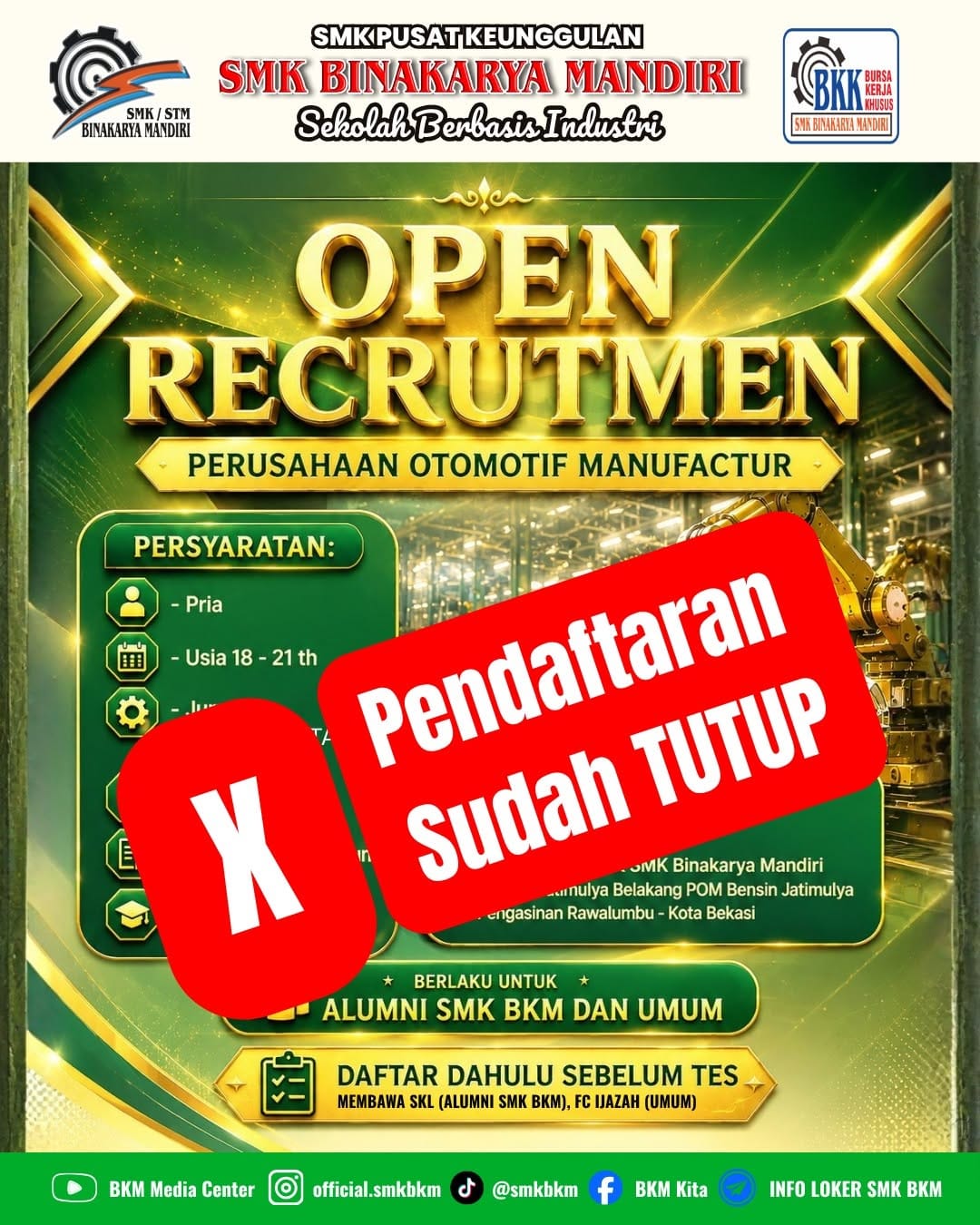 Post 7 by SMK Binakarya Mandiri on Instagram (image)